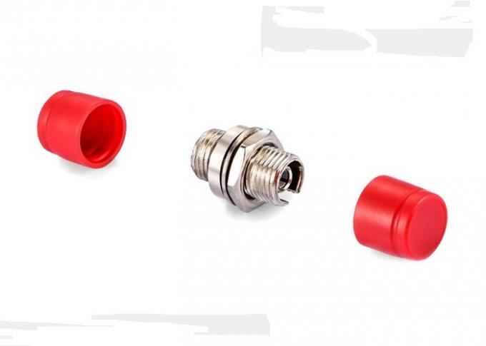 Round Small D Fiber Optical Adapter , Flange FC - FC Flexible Coupling Adapter