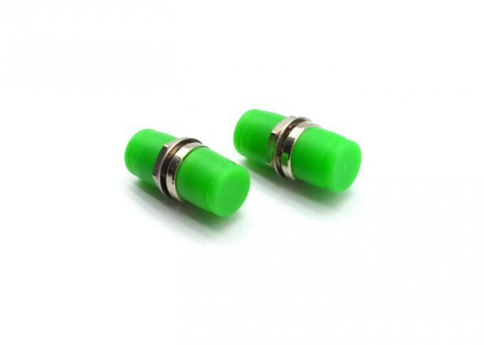 Small D Fiber Optic Adapter Small Flange Adapter Green With UPC Coupling Face