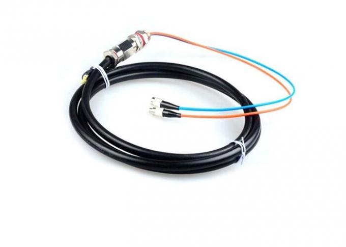 Single Mode FC / UPC Optical Fiber Pigtail Waterproof 2 Core 5M G652D Easily mounted