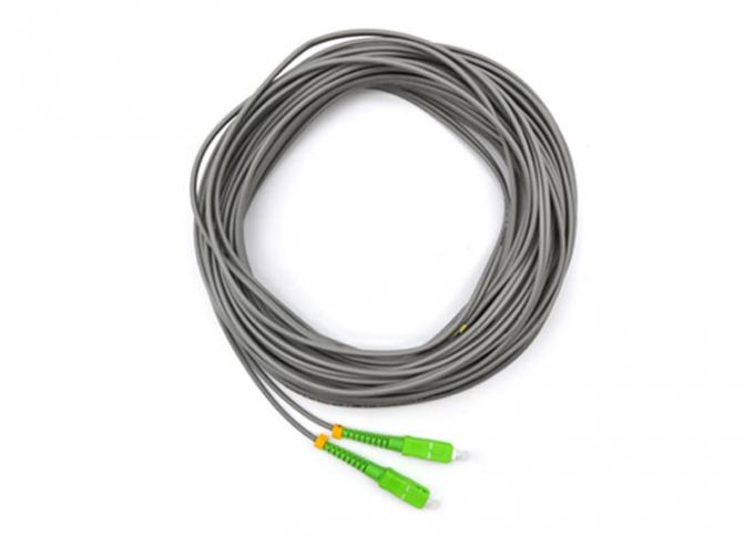 SC / APC Optical Fiber Pigtail Single Mode Simplex 2 Core 50M With LSZH Jacket