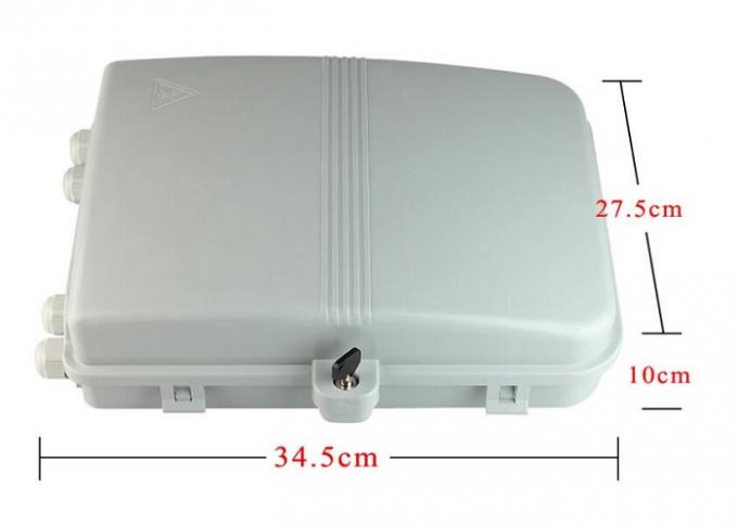 24 Ports FTTH Fiber Optic Distribution Box ABS Material Optical Termination Box