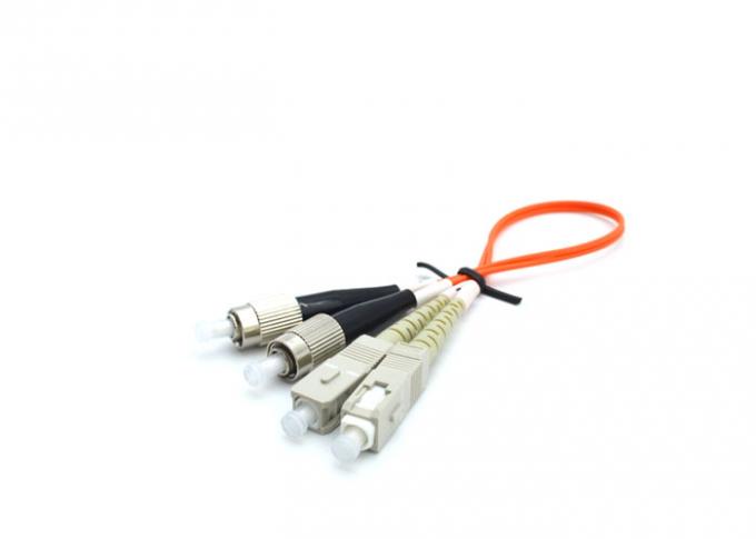 50 125 Fiber Optic Cable Various Color , 3M Multiplex LC ST Fiber Patch Cable