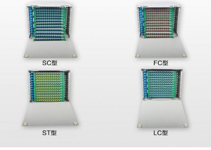 288 Core Fiber Optic Distribution Unit , Multimode 144 Port Fiber Patch Panel