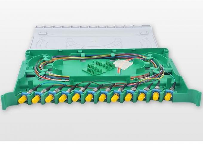 288 Core Fiber Optic Distribution Unit , Multimode 144 Port Fiber Patch Panel