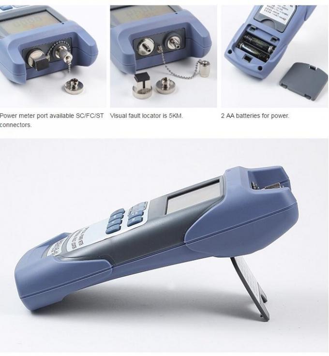 Auto - Off SC / FC Visual Fault Locator , 6 Wavelength Optical Power Meter