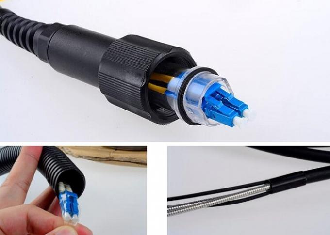 Optical Fiber Patch Cord 7.0mm MM Duplex Armored With PDLC - PDLC Connector