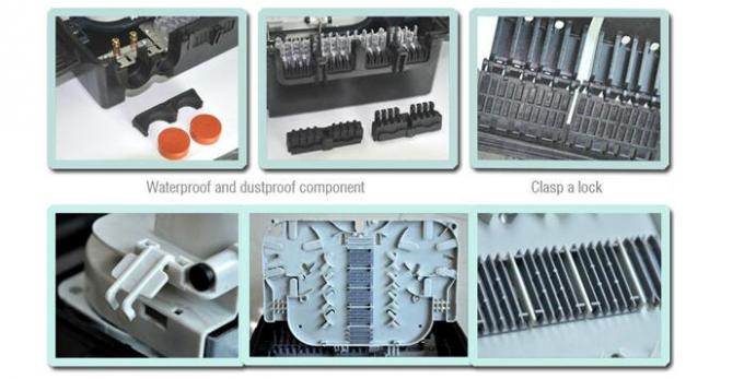 Low Return Loss Fiber Optic Distribution Box FTTH Outdoor Waterproof Terminal Box