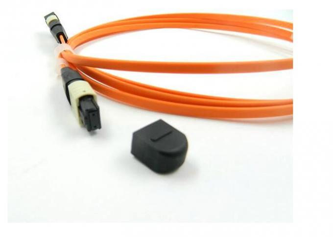 OM1 OM2 MPO Trunk Cable , MTP - MPO Fiber Connector For LAN Network