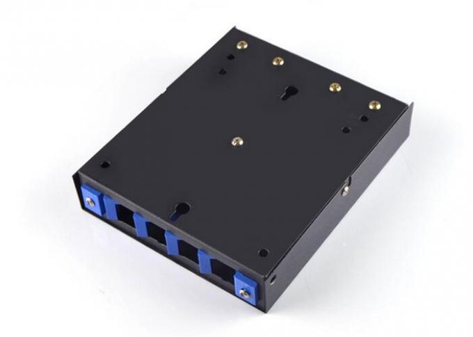 0.32kg 4 Port Fiber Optic Cable Box , SC ST FC Adapter Optical Fiber Distribution Box