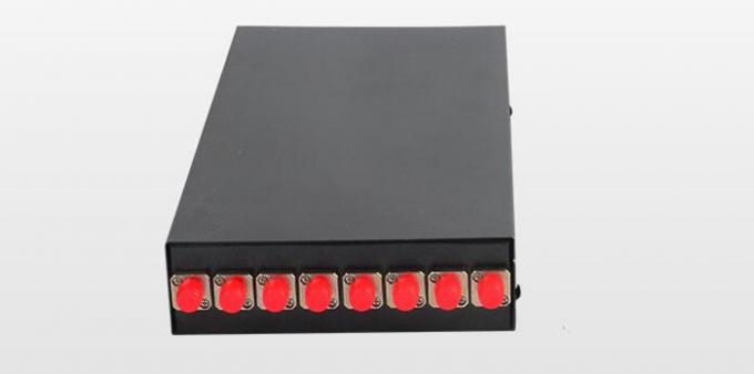 FC 8 Core ODF Optical Distribution Frame , Wall Mounted Fiber Optic Terminal Box