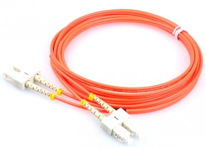 OM3 OM4 Fiber Optic Patch Cord Stability Length Customized With LC Connector