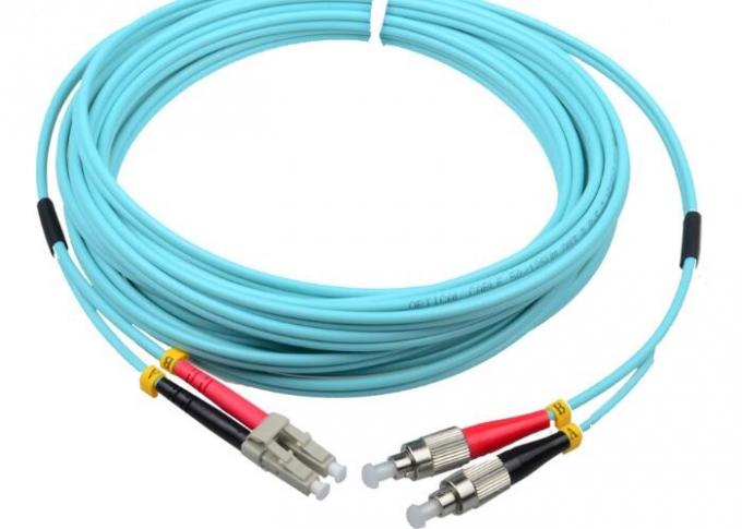 OM3 OM4 Fiber Optic Patch Cord Stability Length Customized With LC Connector