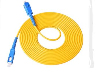 China 3.00mm 3M SC - SC Fiber  Patch Cord , LSZH / PVC Jacket Fiber Optic Jumper Cables supplier