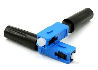 China Quick Assembly Connector For Indoor Cable , Blue Optical Fiber Connectors SC / UPC supplier
