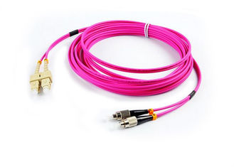 China 3.0mm Diameter Fiber Optic Patch Cord Gigabit Multimode Duplex SC - SC Patch Cord supplier