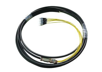 China 6 Core Optical Fiber Pigtail Waterproof Ribbon Optical Fiber Cable For Networks supplier