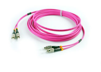 China Gigabit Multimode Fiber Optic Patch Cord Duplex OM4 FC - FC  Patch Cord OEM / ODM supplier