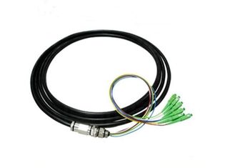 China 6 Core SC / APC Fiber Optical Pigtail Waterproof , Outdoor SM 9 / 125 G652D Fiber Cable supplier