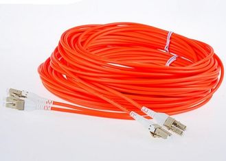 China LSZH Jacket LC - LC Fiber Optic Patch Cables MM Duplex G652D 50 / 125 Fiber Optic Cable supplier