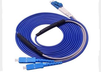 China SC / UPC - LC / UPC Fiber Optic Patch Cord 3M SM Fiber Optic Duplex Cable For FTTH supplier