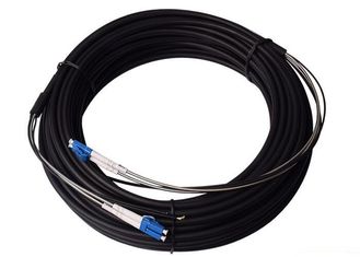 China 50M Steel Armored Fiber Optic Patch Cable , LC - LC MM Duplex Fiber Optic Cable supplier