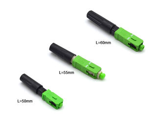 China FTTH Drop Cable Fiber Optic Fast Connector Pre - Polished 50mm Made On - Site supplier