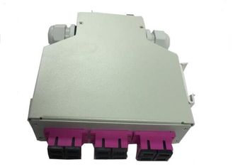 China DIN Rail Fiber Optic Distribution Box 12 Fibers Inside Wall Mounted Cabinets supplier