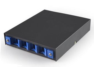 China 0.32kg 4 Port Fiber Optic Cable Box , SC ST FC Adapter Optical Fiber Distribution Box supplier