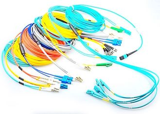 China OM3 OM4 Fiber Optic Patch Cord Stability Length Customized With LC Connector supplier