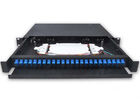 China 24 Port Fiber Optic Patch Panel 1U 19 Inch  SC / LC Connector Drawer With Guild Rail factory