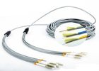 China FO Sensor 6 Core Multimode Fiber Optic Cable , Gray LC - LC Fiber Optic Armored Cable factory