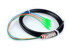 China 4 Core SC Fiber Optic Pigtail Cables Rodent Resistant Waterproof With Black Jacket factory