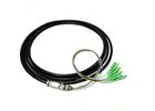 6 Core SC / APC Fiber Optical Pigtail Waterproof , Outdoor SM 9 / 125 G652D Fiber Cable