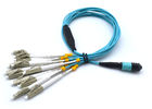 China LSZH Jacket MPO Patch Cord 8 Core / 12 Core OM3 SM MM With Length Customized factory