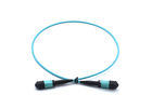 China FTTH Telecom MPO Patch Cord Blue 8 Core 12 Core Fiber Optic Cable APC Polishing factory
