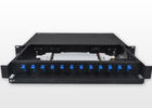 China 1U Fiber Optic Patch Panel Rack Mount 12 Core Blank ODF With SC Connector factory