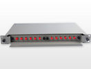 China Rack Mount Fiber Patch Panel 12 Port 19′′ 1U FC Adapter Singlemode Metal Alloy factory