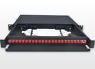 China 19 Inch FC 1U Fiber Optic Rack Mount Patch Panels 450 * 277 * 45mm For Network factory