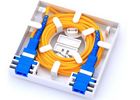 China Indoor Fiber Optic Distribution Box Mini 2 Port 2 Core Fiber Wall Mount Enclosure factory