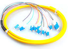 LC / UPC Fiber Optic Jumper Cables , G657A Yellow Simplex Fiber Patch Cord