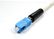 Quick Assembly Connector For Indoor Cable , Blue Optical Fiber Connectors SC / UPC supplier
