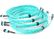 Fiber Optical MTP MPO Patch Cable , Blue 8 Core Multimode Fiber Optic Cable supplier