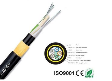 Aramid Yarn Fiber Optic Cable High Voltage Power All - Dielectric 12-144 Core